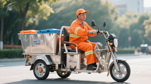 Yuejiujiu Sanitation Tricycle: 'Anti-corrosion Transportation Tool' of Yangchun County Environmental Protection Bureau